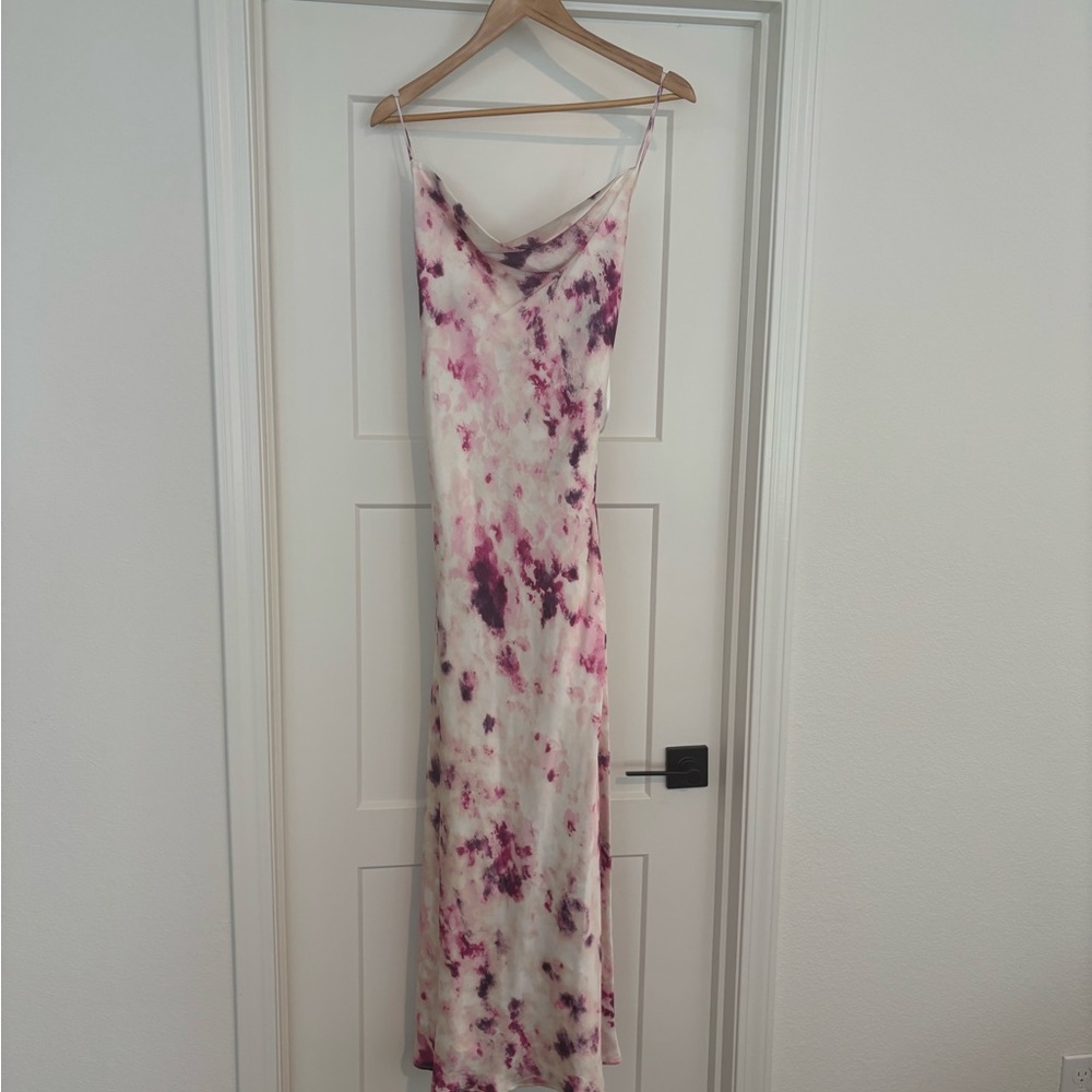 Bardot Pink and Purple Maxi Dress